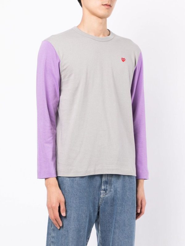 Bi-Colour Long-Sleeve T-Shirt For Sale