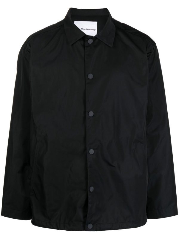 Buttoned Classic-Collar Jacket Sale