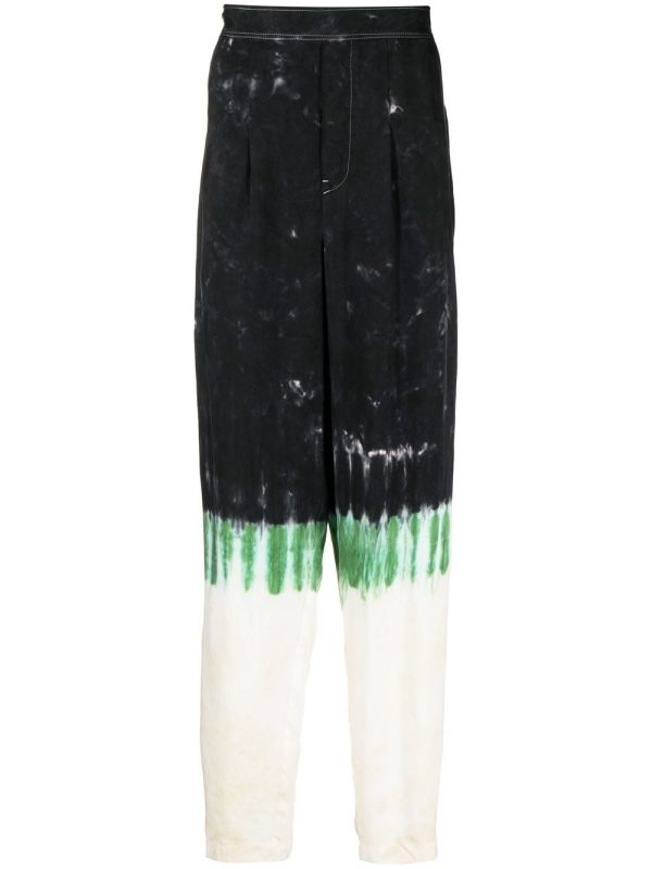 Tie-Dye Print Straight-Leg Trousers Discount