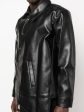 Asymmetric-Hem Artificial Leather Jacket Supply