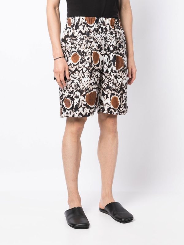 Silk Abstract-Pattern Shorts Online