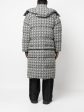 Moon Diamond-Pattern Oversized Puffer Coat Online