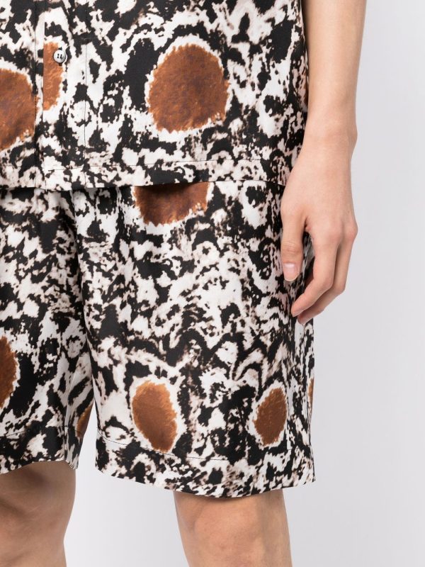 Silk Abstract-Pattern Shorts Online