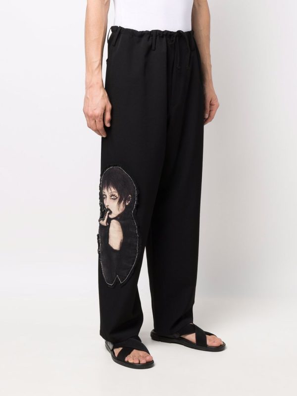 Drawstring Straight-Leg Trousers Hot on Sale