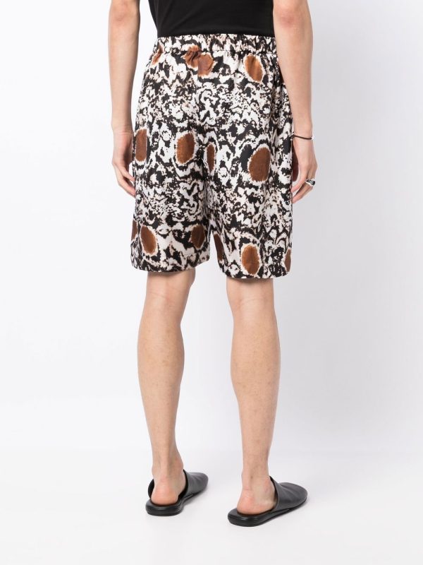 Silk Abstract-Pattern Shorts Online