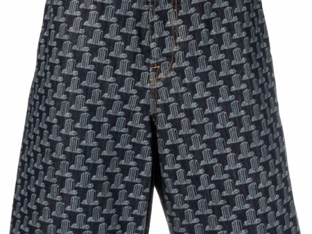 Geometric-Print Bermuda Shorts Online now