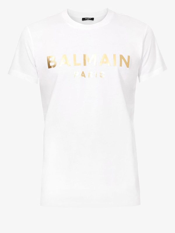 Gold Foil Logo Short Sleeve T-Shirt For Discount