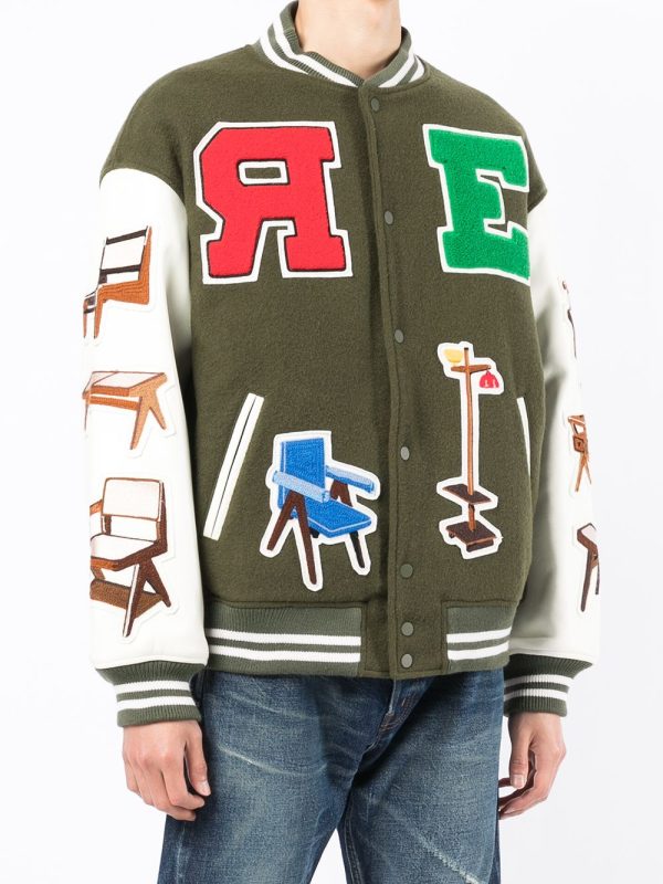 Patch-Detail Bomber Jacket Sale