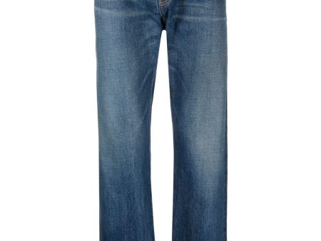 Mid-Rise Straight-Leg Jeans For Sale