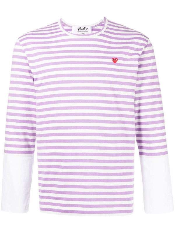 Long-Sleeve Striped T-Shirt Online Hot Sale