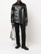 Asymmetric-Hem Artificial Leather Jacket Supply