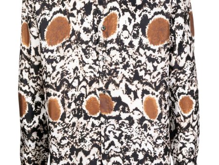 Abstract-Pattern Long-Sleeve Shirt Online