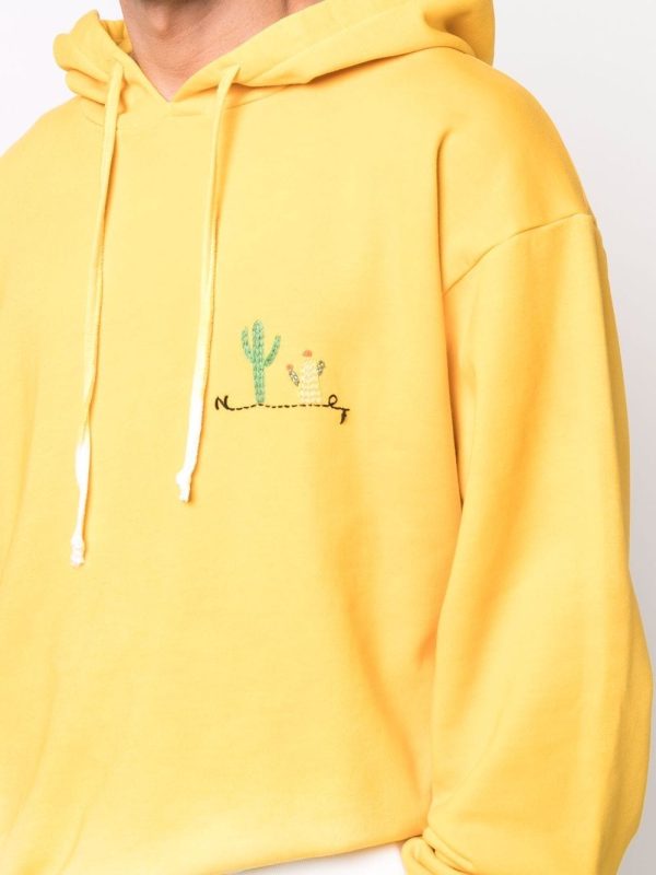 Embroidered-Design Hoodie Fashion