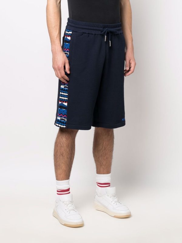 Patterned Jacquard Cotton Shorts Online