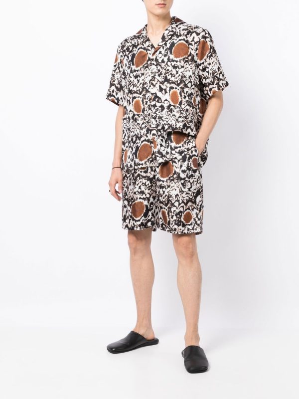 Silk Abstract-Pattern Shorts Online