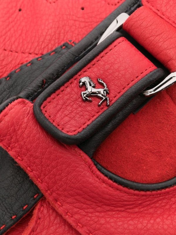 Prancing-Horse Leather Driving Gloves Fashion