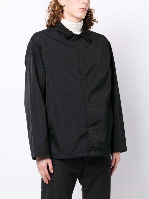 Buttoned Classic-Collar Jacket Sale