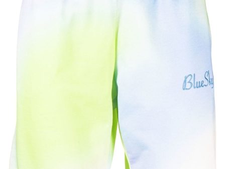 Embroidered-Logo Tie-Dye Shorts Supply