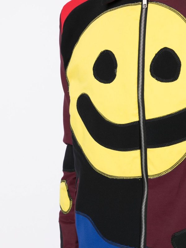 Jersey Patchwork Smiley Jacket Fashion