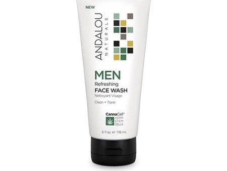 Andalou Naturals, Wash Face Men Refreshing - 6floz Discount