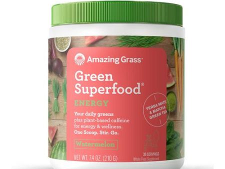 Amazing Grass, Grn Sprfd Energy, Watermelon - 7.4 Oz For Sale