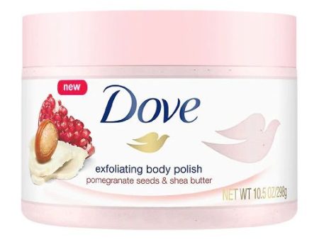 Dove Exfoliating Body Polish Scrub Pomegranate & Shea Butter  10.5 oz Hot on Sale