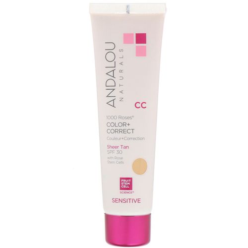 Andalou Naturals, Face Cc Tan 1000 Rose Spf30 - 2floz on Sale