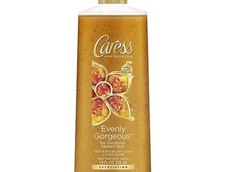 Caress Exfoliating Body Wash Shea Butter & Brown Sugar 18 fl. Oz. For Discount