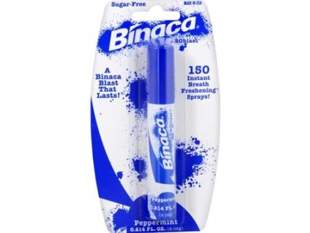 Binaca Aerosol Breath Spray PepperMint 0.20 oz Online now