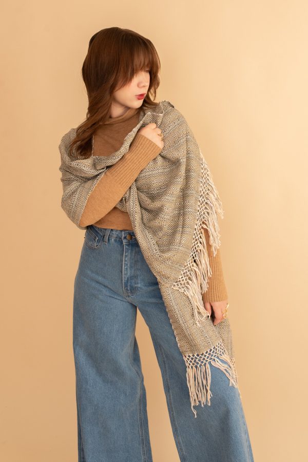 Rebozo Abrazo Olivo Multicolor Online Sale