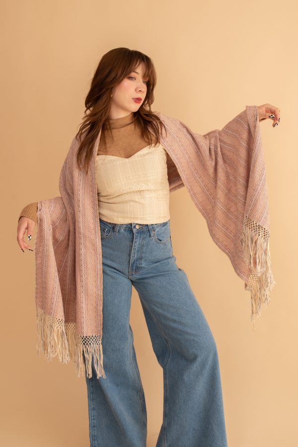 Rebozo Abrazo Rosa Multicolor Online now