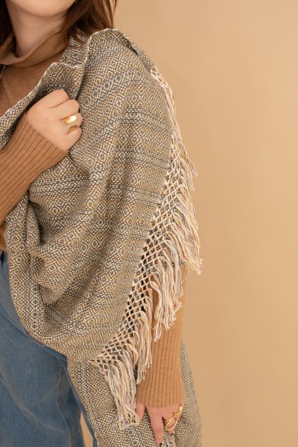 Rebozo Abrazo Olivo Multicolor Online Sale