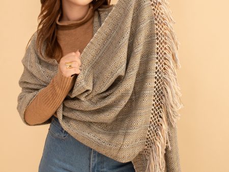 Rebozo Abrazo Olivo Multicolor Online Sale