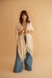 Poncho Martina Deshilado Hueso on Sale