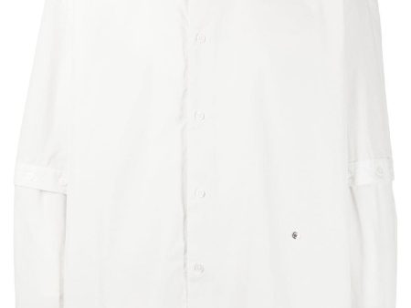 Detachable-Sleeved Cotton Shirt on Sale