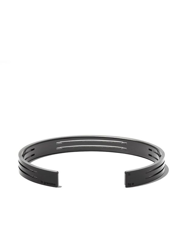 Brushed-Titanium Bangle Fashion