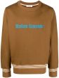 Embroidered-Logo Crew Neck Sweatshirt Fashion