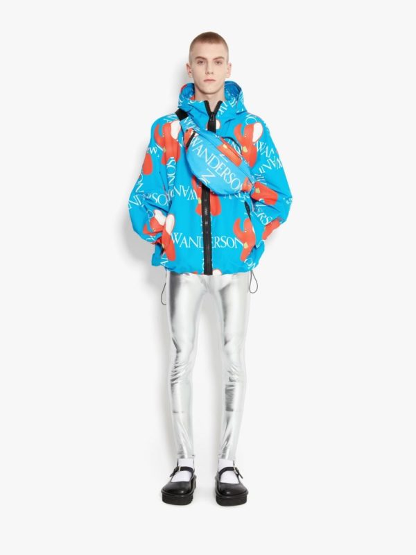 Logo-Print Hooded Jacket Hot on Sale