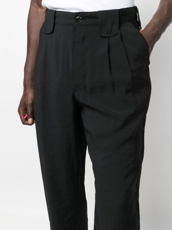 Pleat-Detail Straight-Leg Trousers For Discount