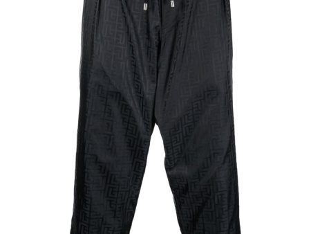 Monogram-Print Tapered Trousers Discount