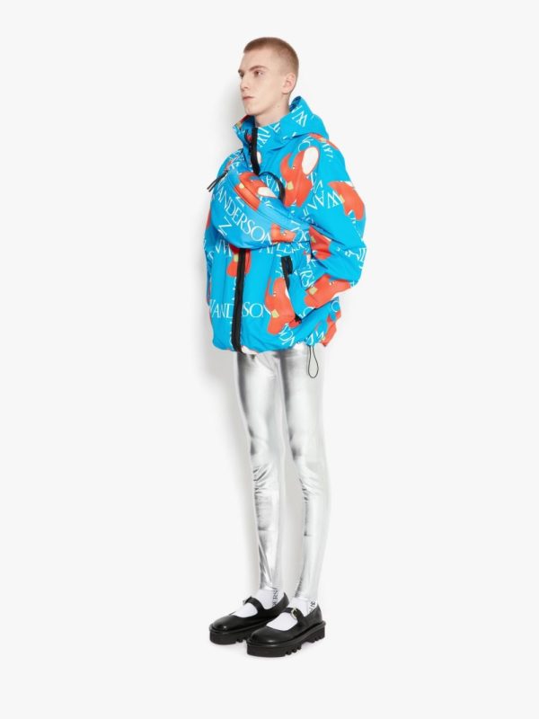 Logo-Print Hooded Jacket Hot on Sale