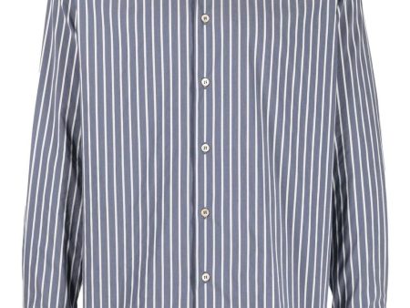 Striped Button-Up Shirt For Discount